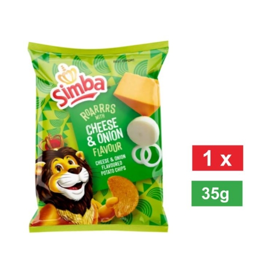 Picture of SIMBA CHEESE & ONION FLAVOURED POTATO CHIPS 36g