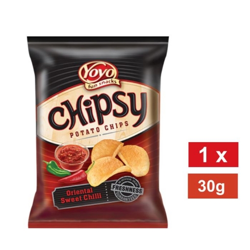 Picture of YOYO CHIPSY ORIENTA SWEET CHILLI FLAVOURED POTATO CHIPS 30g