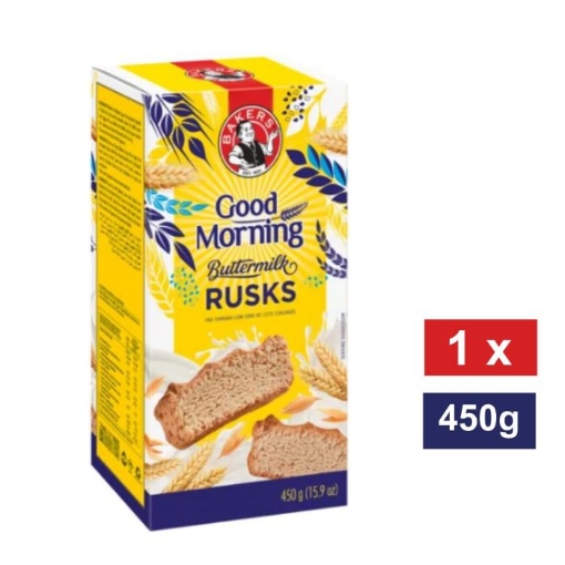 Picture of BAKERS GOOD MORNING BUTTERMILK FLAVOURED RUSKS 450g