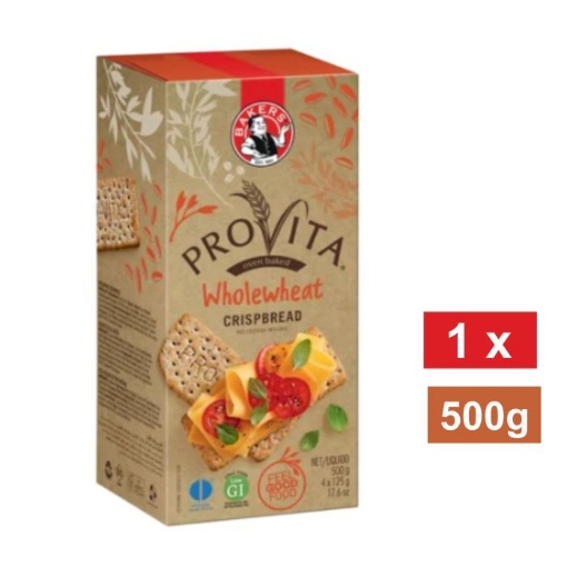 Picture of BAKERS PROVITA WHOLEWHEAT CRISPBREAD  500g