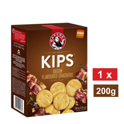 Picture of BAKERS KIPS BACON FLAVOURED CRACKERS 200g