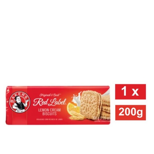 Picture of BAKERS RED LABEL LEMON CREAMS BISCUITS  200g