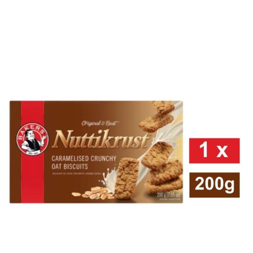 Picture of BAKERS NUTTIKRUST CARAMELISED CRUNCHY OATS BISCUITS  200g