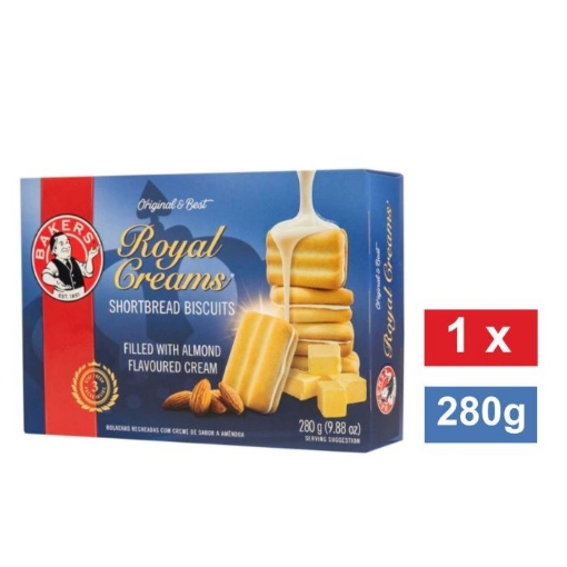 Picture of BAKERS ORIGINAL ROYAL CREAMS SHORTBREAD BISCUITS 280g