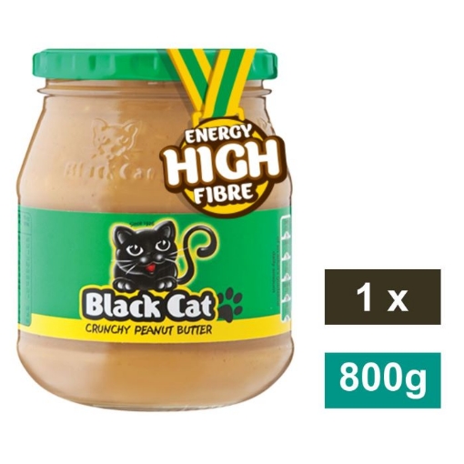 Picture of BLACK CAT PEANUT BUTTER - CRUNCHY 800g