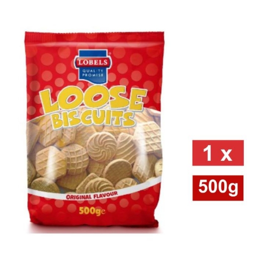 Picture of LOBELS LOOSE BISCUITS VANILLA FLAVOURED 500g