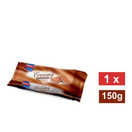 Picture of LOBELS CREAMY CHOCOLATE BISCUITS  150g