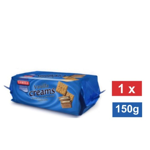 Picture of LOBELS VANILLA CREAMS BISCUITS  150g 