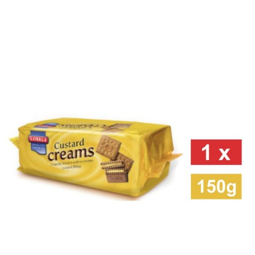 Picture of LOBELS CUSTARD CREAMS BISCUITS  150g