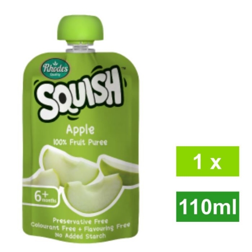 Picture of Rhodes Squish 100% Fruit Puree, Apple 110ml
