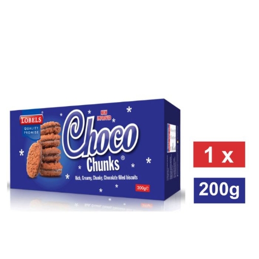 Picture of LOBELS CHOCO CHUNKS BISCUITS 200g