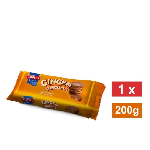 Picture of LOBELS GINGER BISCUITS 200g 