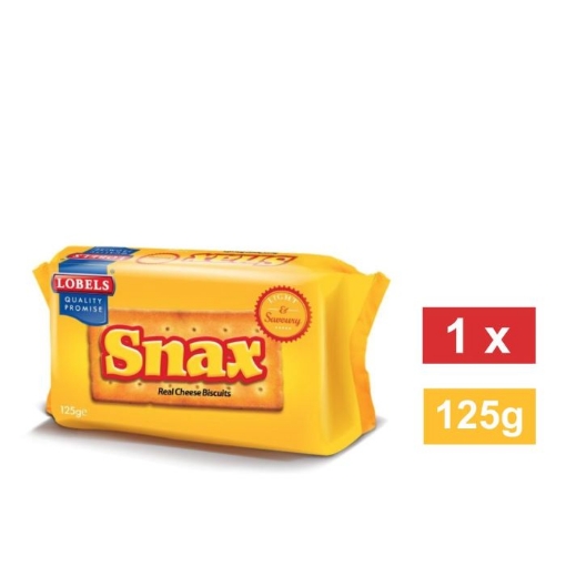 Picture of LOBEL SNAX REAL CHEESE BISCUITS 125g  