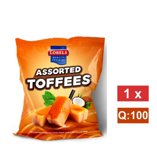 Picture of LOBELS ASSORTED TOFFEES 100pcs