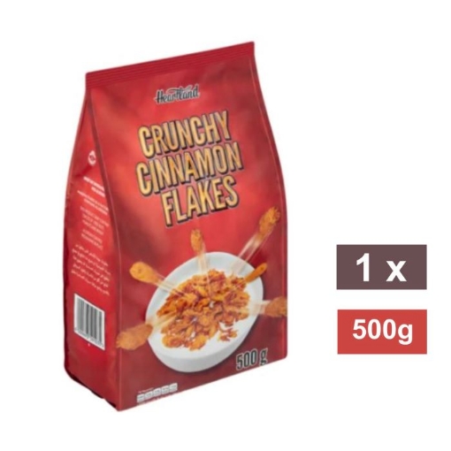 Picture of HEARTLAND CRUNCHY CINNAMON FLAKES 500g 