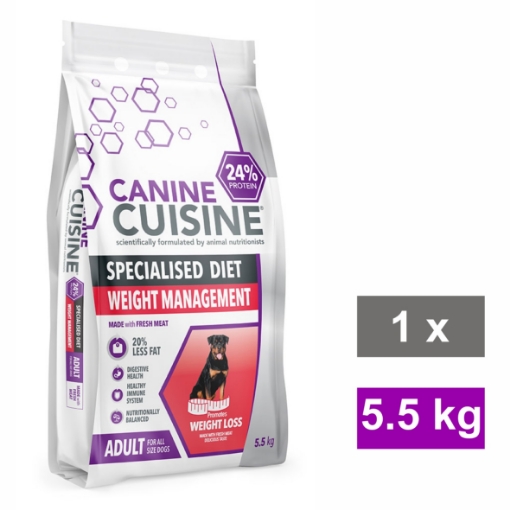 Picture of CANINE CUISINE ADULT DOG FOOD - SPECIALISED DIET WEIGHT MANAGEMENT 5.5KG