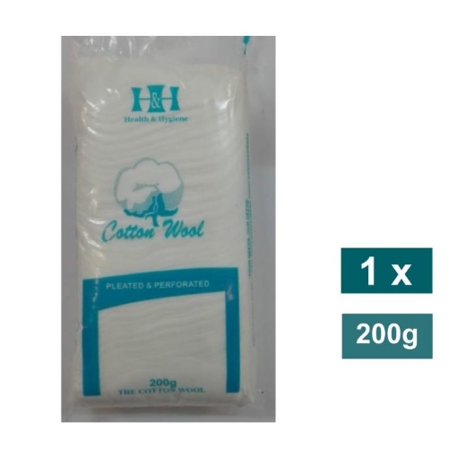 Picture of HEALTH & HYGIENE COTTON WOOL 200g 