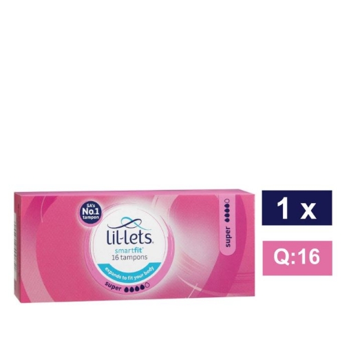 Picture of LIL-LETS SMARTFIT SUPER  TAMPONS 16's 