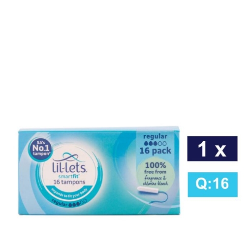 Picture of LIL-LETS SMARTFIT REGULAR TAMPONS 16's 