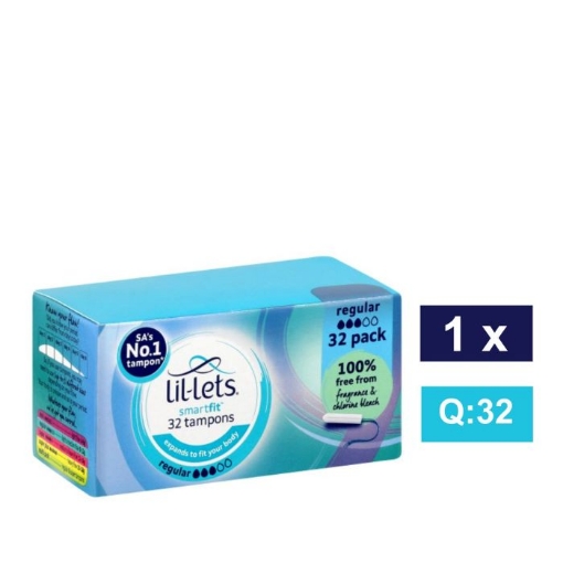 Picture of LIL-LETS SMARTFIT REGULAR TAMPONS 32's 