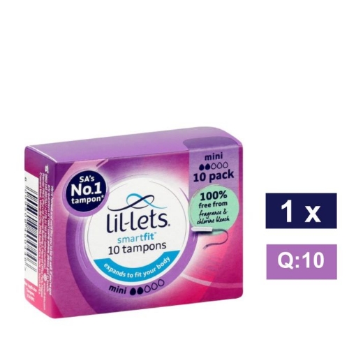 Picture of LIL-LETS SMARTFIT MINI TAMPONS 10's  