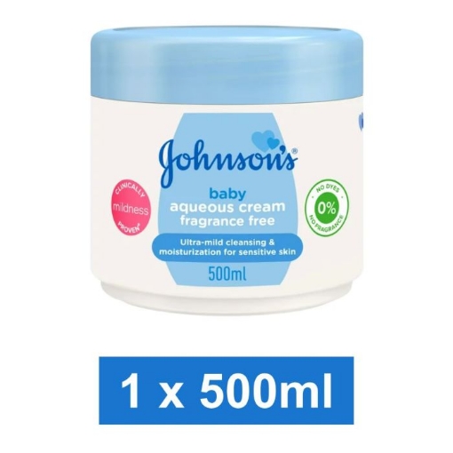 Picture of JOHNSON'S BABY AQUEOUS CREAM BLUE FRAGRANCE FREE 500ml