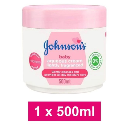 Picture of JOHNSON'S BABY AQUEOUS CREAM PINK LIGHTLY FRAGRANCED 500ml