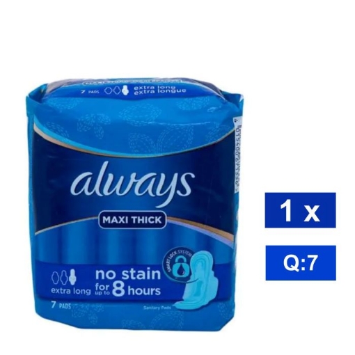 Picture of ALWAYS MAXI THICK EXTRA LONG SANITARY PADS 7's 