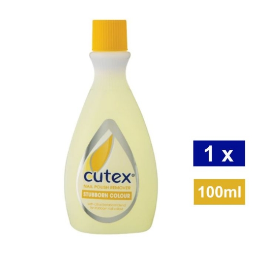 Picture of CUTEX NAIL POLISH REMOVER -  STUBBORN COLOUR 100ml 