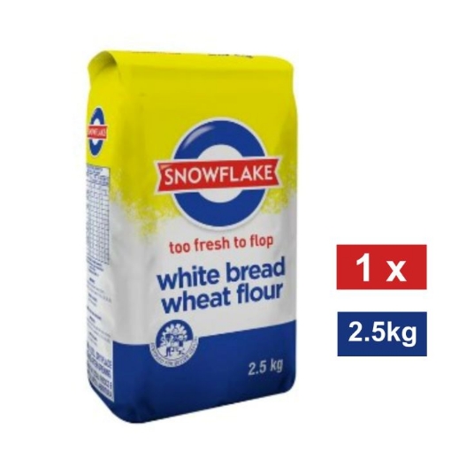 Picture of SNOWFLAKE WHITE BREAD WHEAT FLOUR 2.5KG 