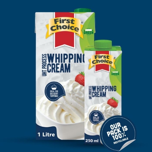 Picture of FIRST CHOICE WHIPPING CREAM (UHT BOX) 1L