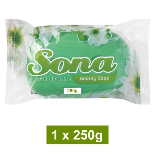 Picture of SONA BATH SOAP GREEN 250g