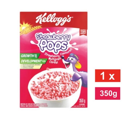 Picture of KELLOGGS STRAWBERRY POPS MULTIGRAIN CEREAL 350g 