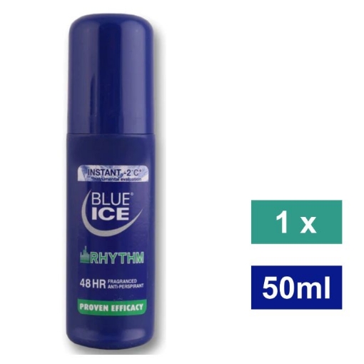 Picture of BLUE ICE  ROLL ON DEODORANT - RHYTM 50ml