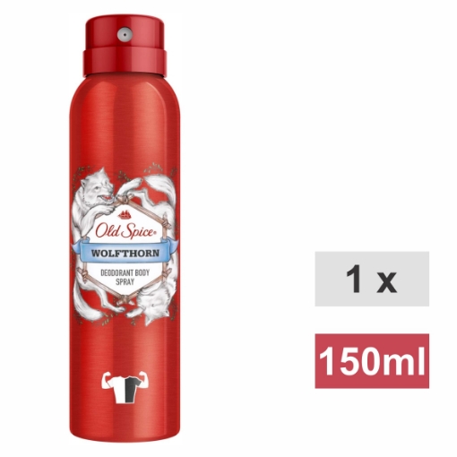 Picture of OLD SPICE MEN DEODORANT SPRAY - WOLFTHORN 150ml