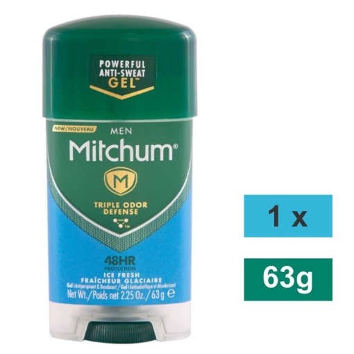 Picture of MITCHUM MEN CLEAR DEODORANT GEL - ICE FRESH 63g