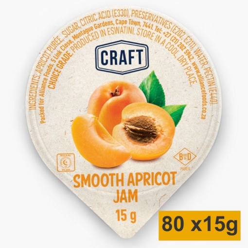 Picture of CRAFT MINI JAM PORTIONS - APRICOT 80x15g