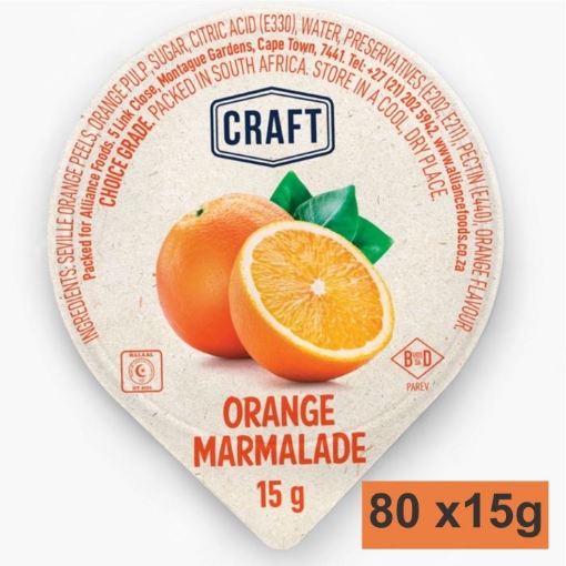 Picture of CRAFT MINI JAM PORTIONS - ORANGE MARMALADE 80x15g