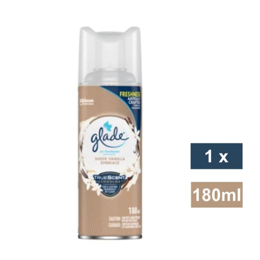 Picture of GLADE SHEER VANILLA EMBRACE AIR FRESHENER CAN 180ml 