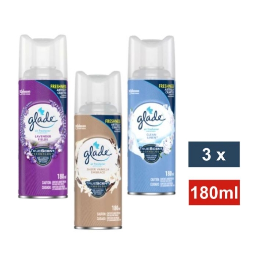 Picture of GLADE AIR FRESHENER CAN TRIPLE PACK 180ml  