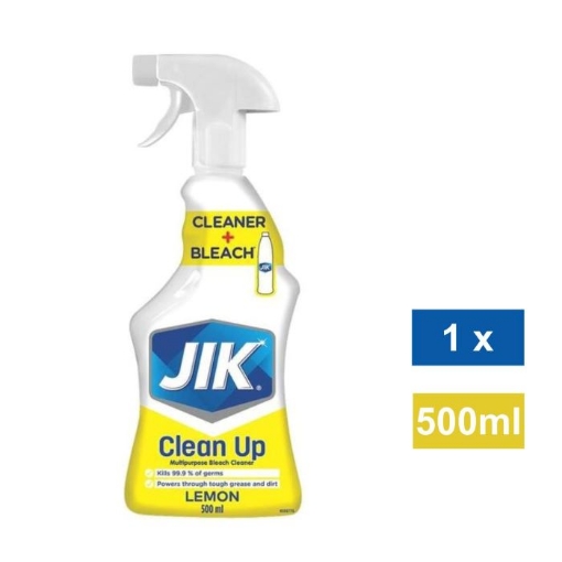 Picture of JIK CLEAN UP MULTI PURPOSE BLEACH CLEANER TRIGGER LEMON 500ml