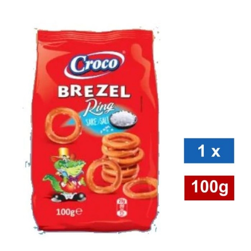 Picture of CROCO SALTED RING BREZELS 100g   