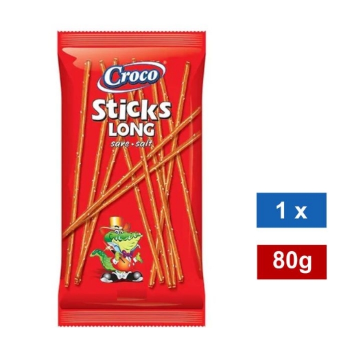 Picture of CROCO LONG SALTED STICKS 80g 