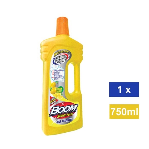 Picture of BOOM SHINE PLUS LEMON SCENTED TILE CLEANER 750ml