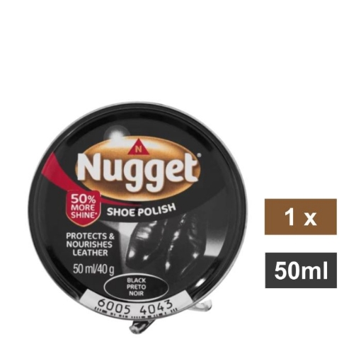 Picture of NUGGET BLACK SHOE POLISH 50ml 