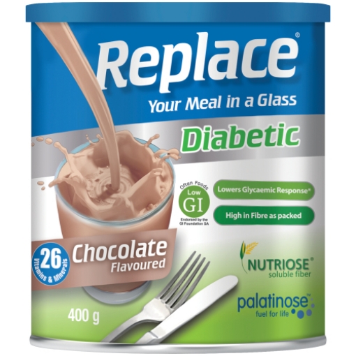 Picture of REPLACE DIABETIC MEAL REPLACEMENT - CHOCOLATE 400g