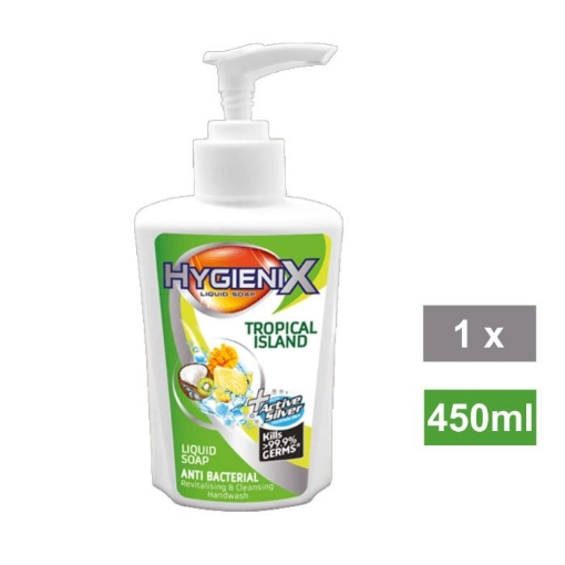 Picture of HYGIENIX TROPICAL ISLAND LIQUID HAND SOAP 450ml 