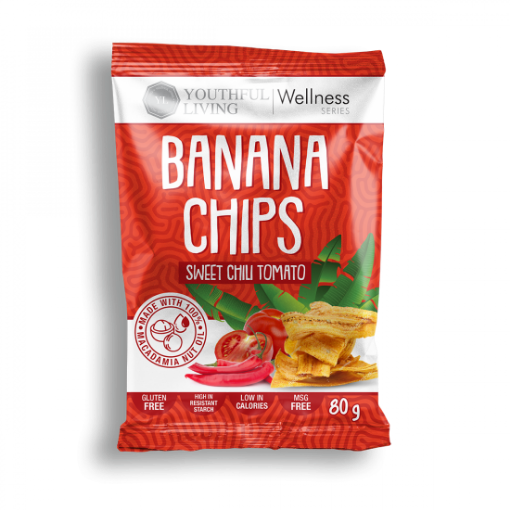 Picture of  YOUTH LIVING BANANA CHIPS - SWEET CHILLI TOMATO 70G