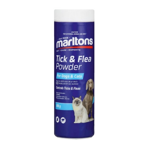 Picture of MARLTONS DOGS AND CATS TICK & FLEA POWDER 100g