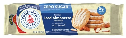 Picture of VOORTMAN SUGAR FREE ICED ALMONETTE COOKIES 227g 